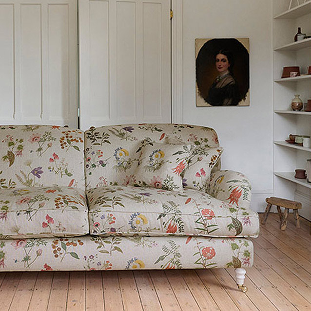 Kentwell 3 Seater 2 Hump Sofa in Caroline Maria Applebee Collage